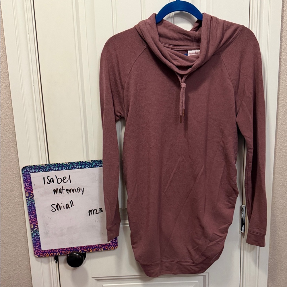 Isabel Maternity by Ingrid & Isabel Rose Mauve Hooded Tunic